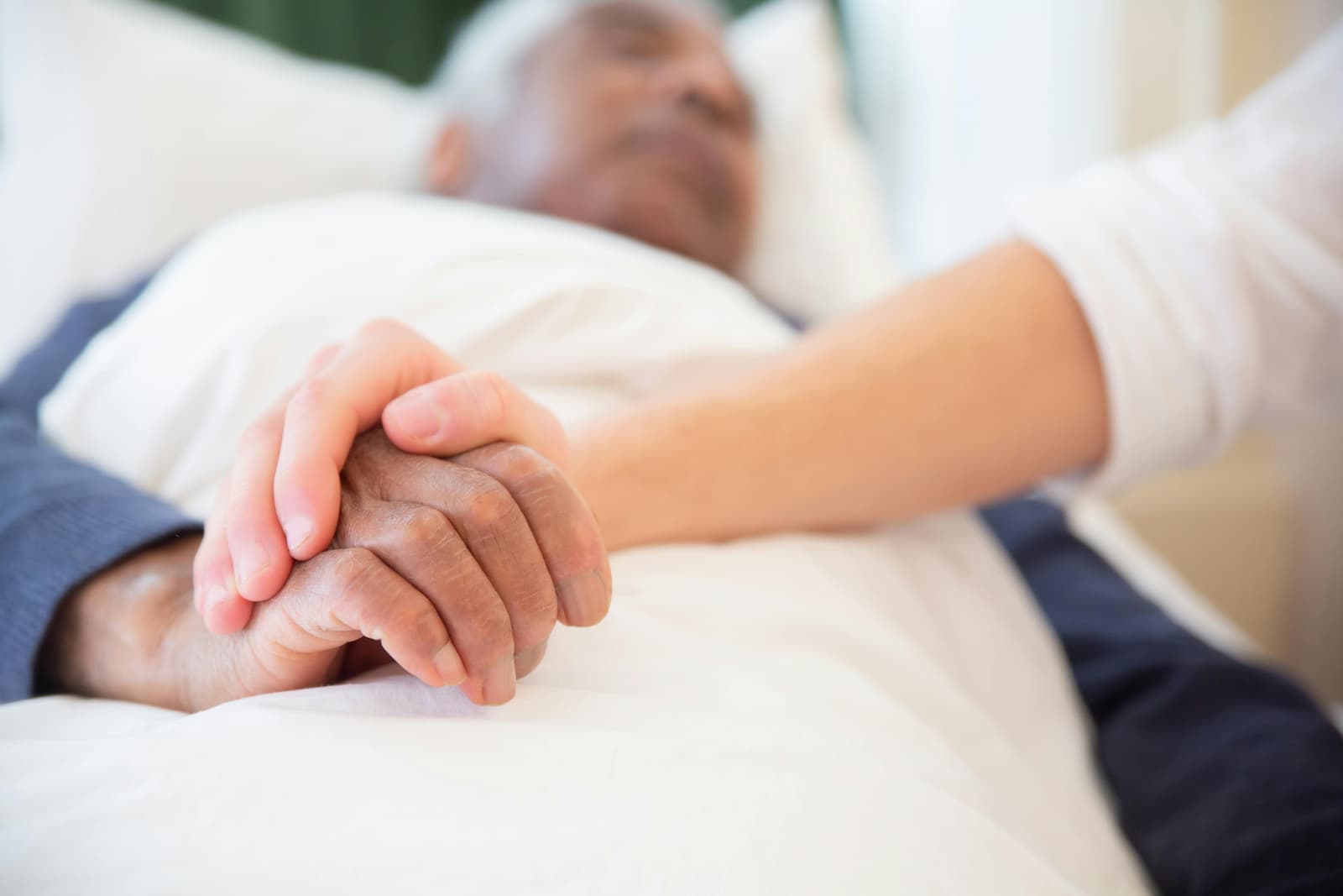Caring staff with residents
